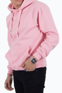 Sudadera con capucha básica - rosa