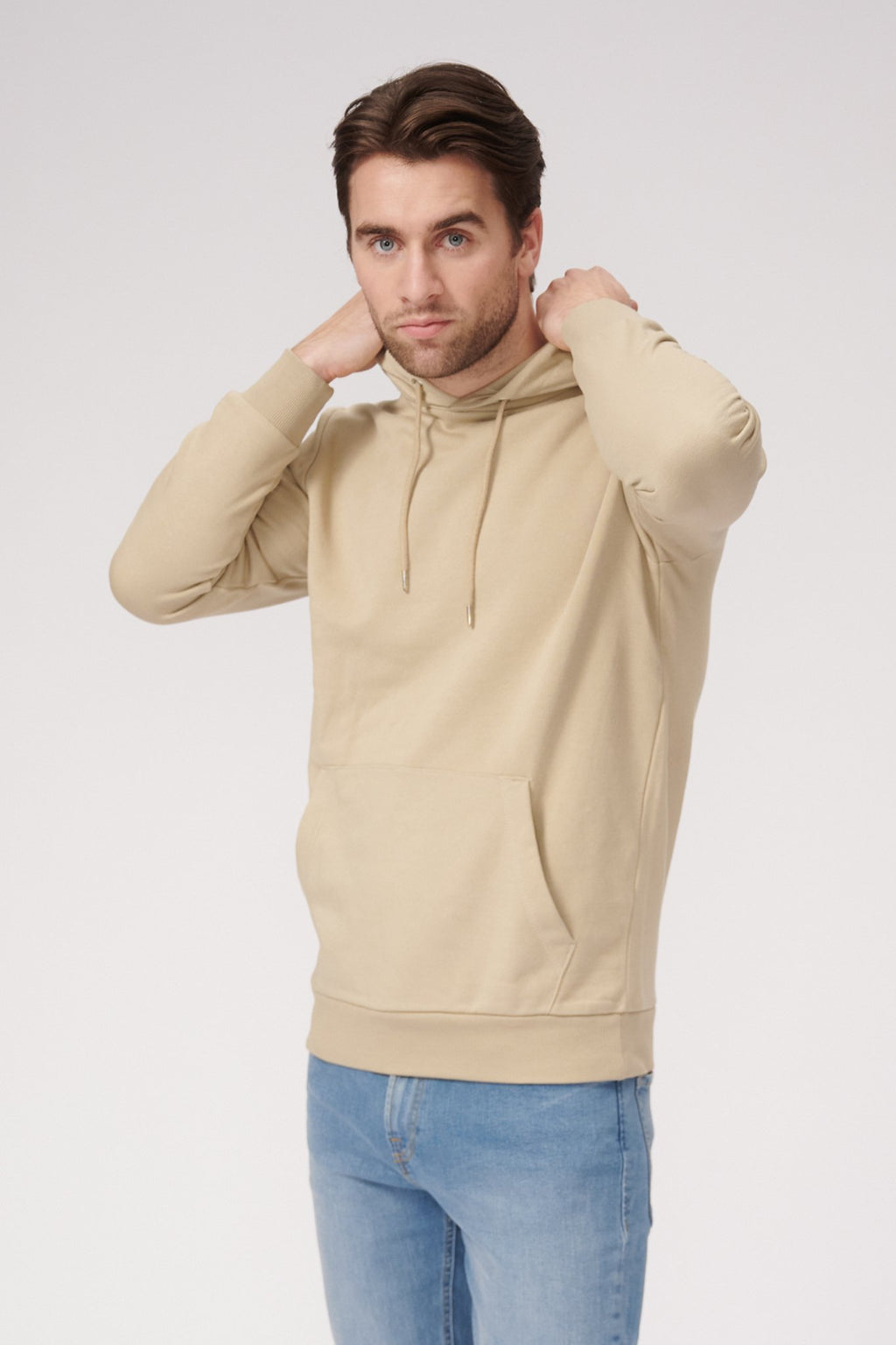 Basic Hoodie Sweat - Dark Beige