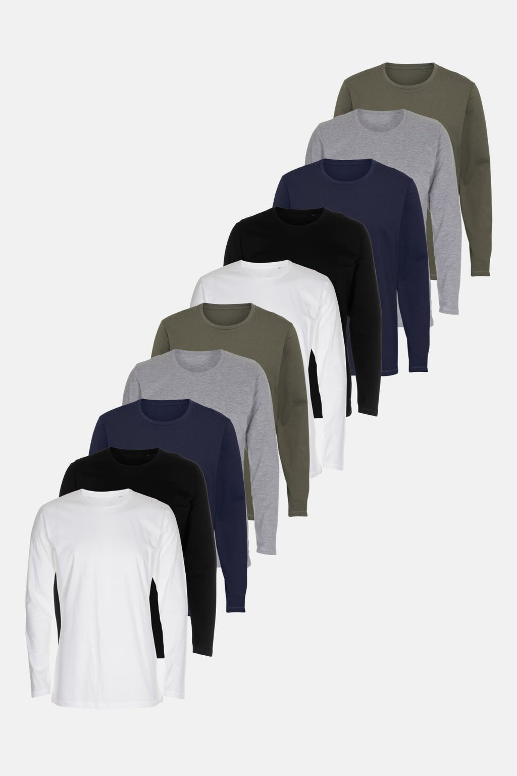 Basic Camiseta de manga larga - Paquete (9 uds.)