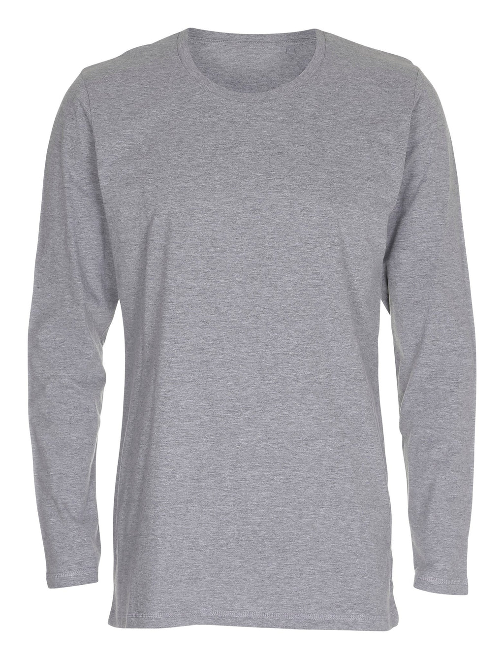 Camiseta básica de manga larga-gris