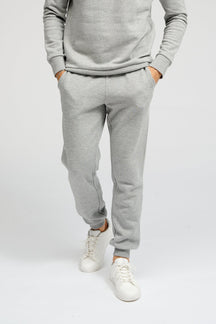 Pantalones de chándal básicos - Melange gris claro