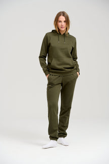 Basic SweatSuit with Soodie (Dark Green) - Paquete (mujeres)