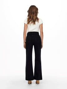 Camille Wide Leg Jeans - Black Denim