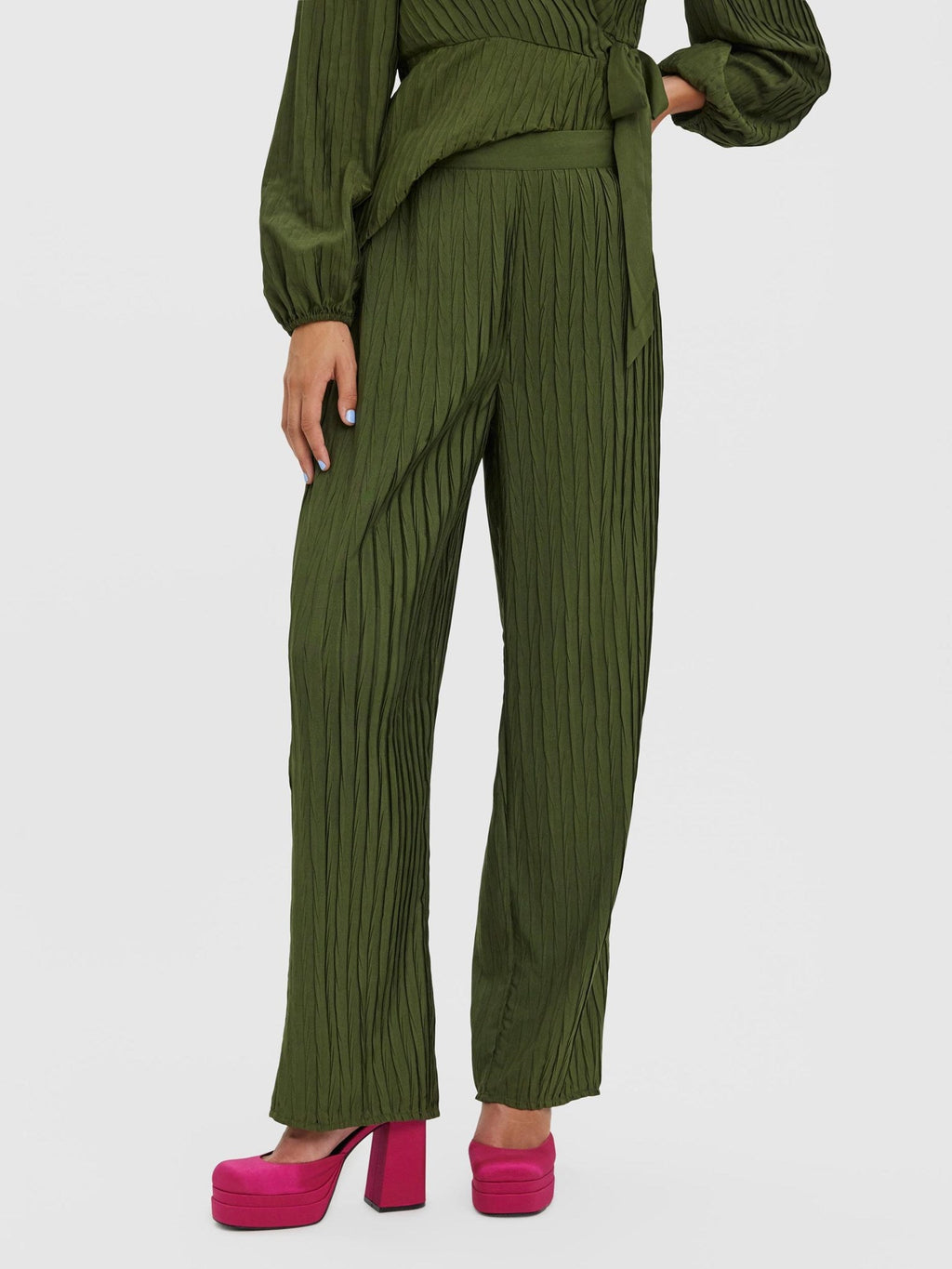 Pantalones anchos de Carrie - Rifle Green