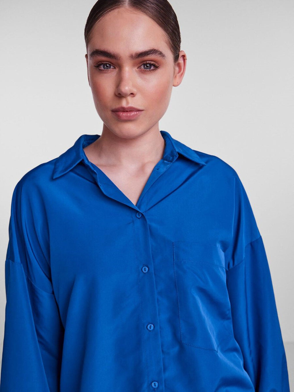 Camisa de gran tamaño de Chrilina - Mazarine Blue