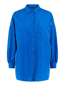 Camisa de gran tamaño de Chrilina - Mazarine Blue