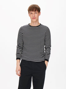 Coby Striped Knit - Marina oscura