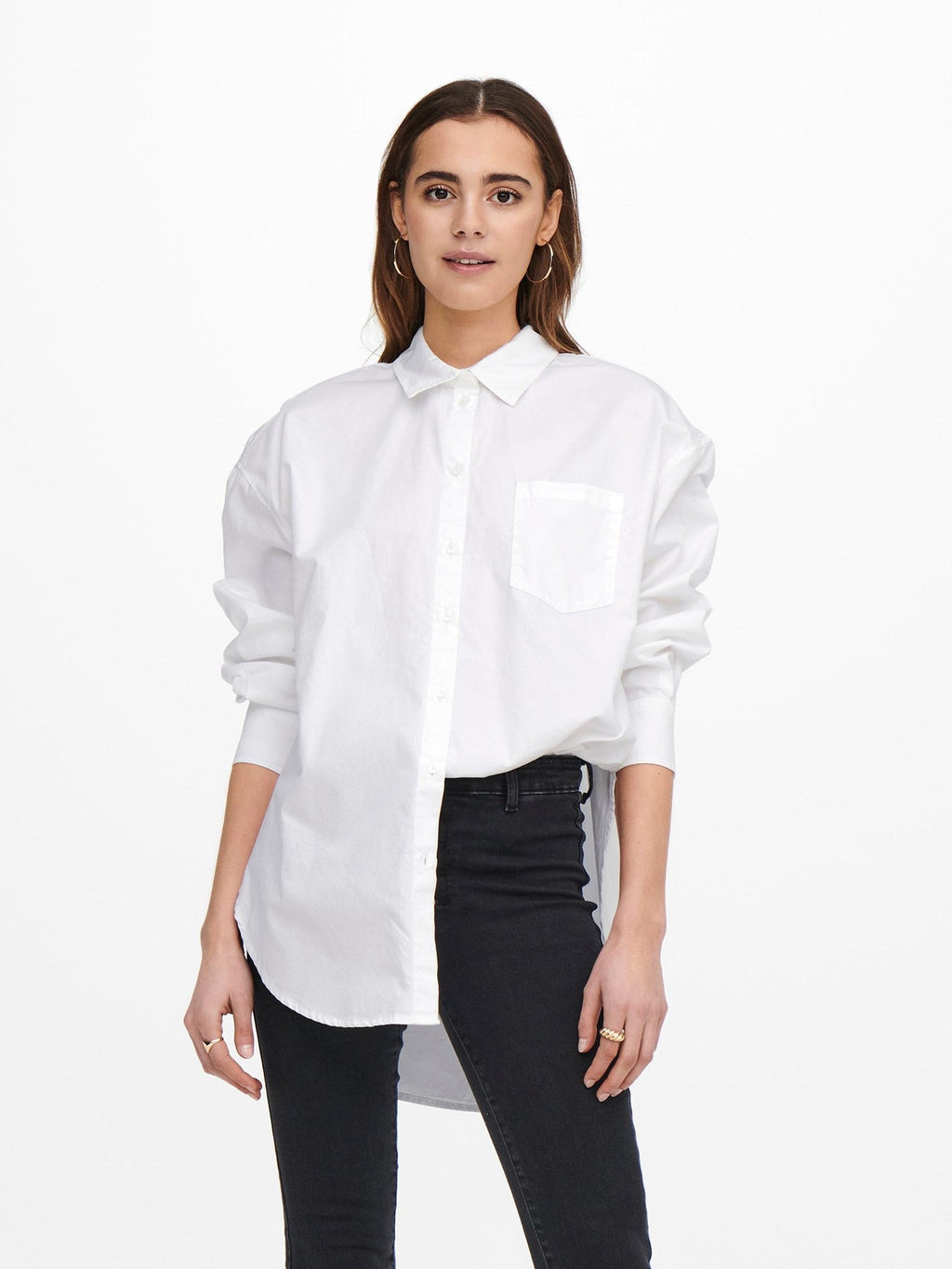 Camisa suelta de Corina - blanco