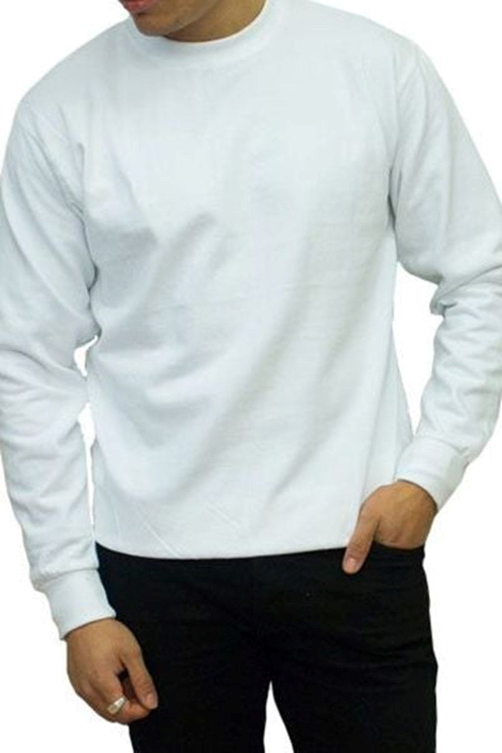 Suéter de cuello redacción - blanco