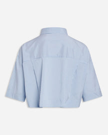 Camisa recortada - Azul