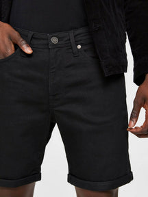 Pantalones cortos de mezclilla - negro