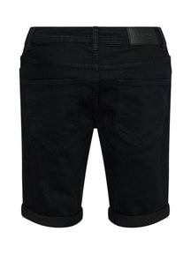 Pantalones cortos de mezclilla - negro