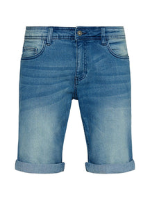 Pantalones cortos de mezclilla - azul