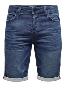 Pantalones cortos de mezclilla - mezclilla azul