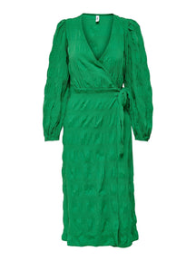 Vestido Dion Wrap - Verde