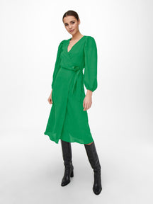Vestido Dion Wrap - Verde