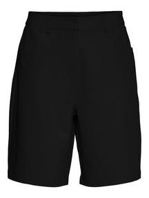 Drew Shorts anchos de cintura alta - Negro