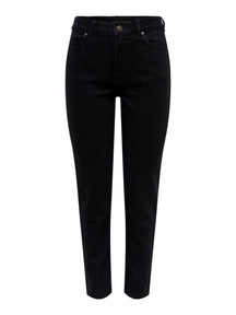 Jeans de cintura alta Emily - mezclilla negra