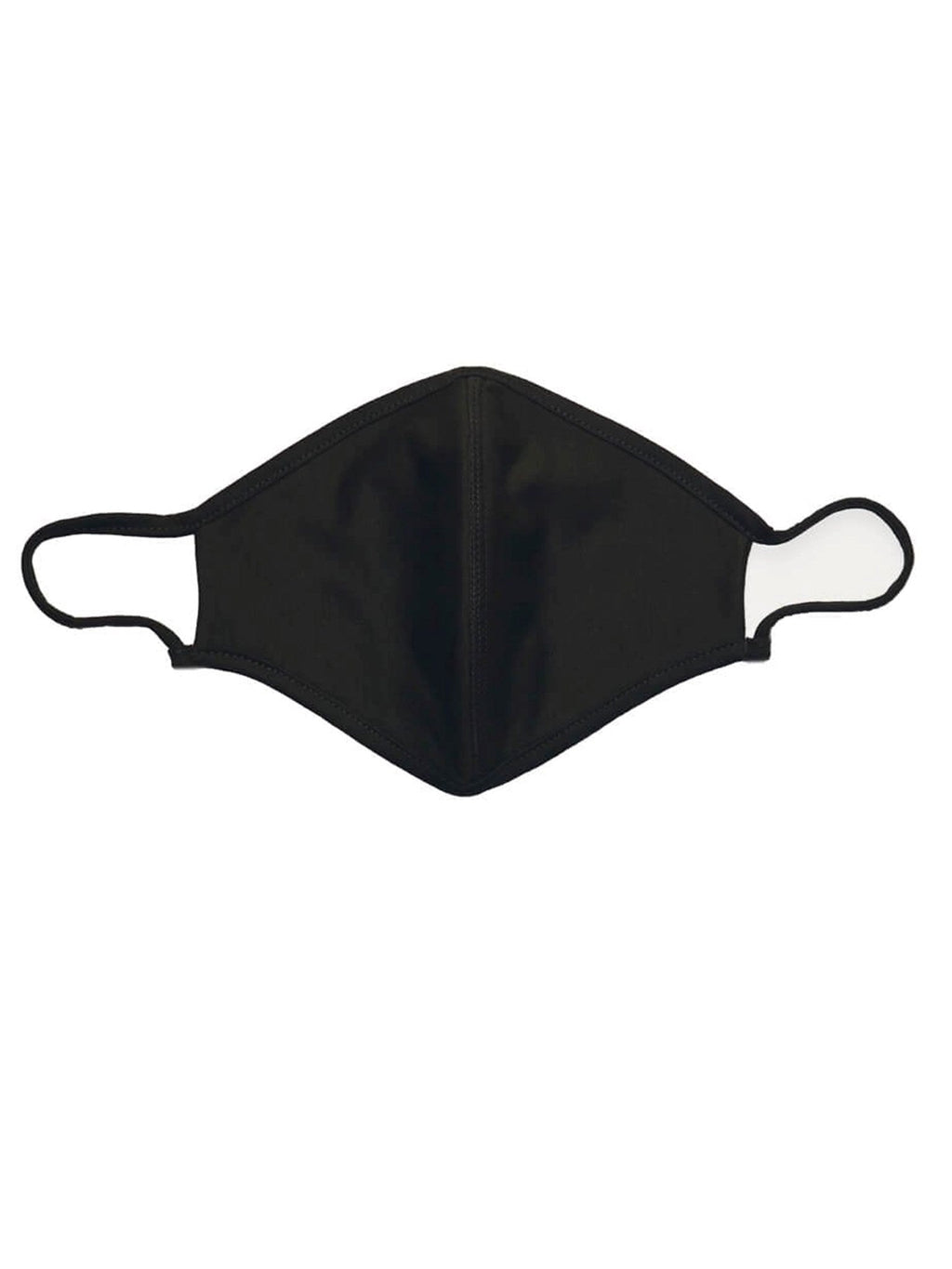 Máscara de tela con 3 capas - negro (algodón orgánico)