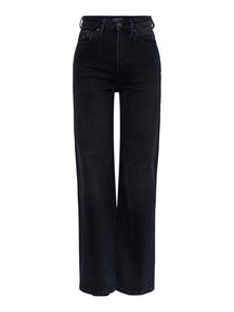 Jeans con cintura alta Flikka - mezclilla negra