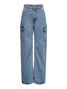 Hope Jeans de mezclilla de cintura alta - mezclilla azul oscuro