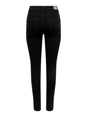 Iconic Highwaist Jeans - Black - TeeShoppen Group™ - Jeans - ONLY