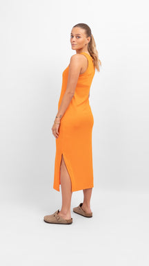 Vestido de verano de línea - Persimmon Orange