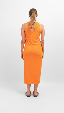 Vestido de verano de línea - Persimmon Orange