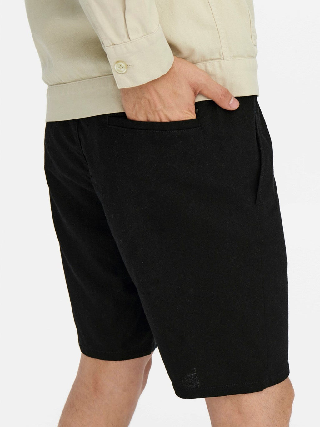 Pantalones cortos de lino Linus - negro