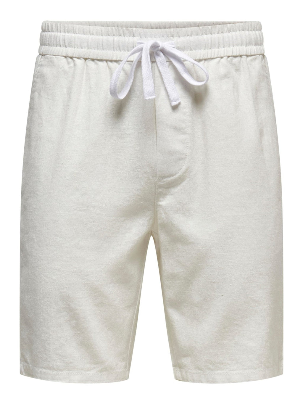 Pantalones cortos de lino Linus - blanco brillante