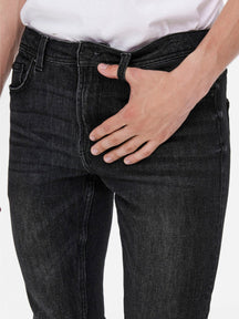 Jeans delgados de Lave Life - Denim negro