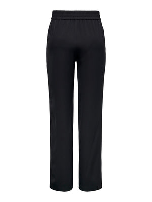 Lucy-Laura Wide Pants - Sort - TeeShoppen Group™ - Pants - ONLY