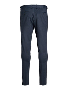 Marco Phil Pants - Navy (patterned)