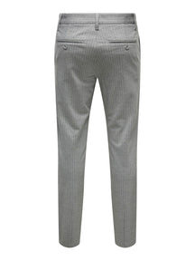 Marcos Pantalones - Rayas de gris claro