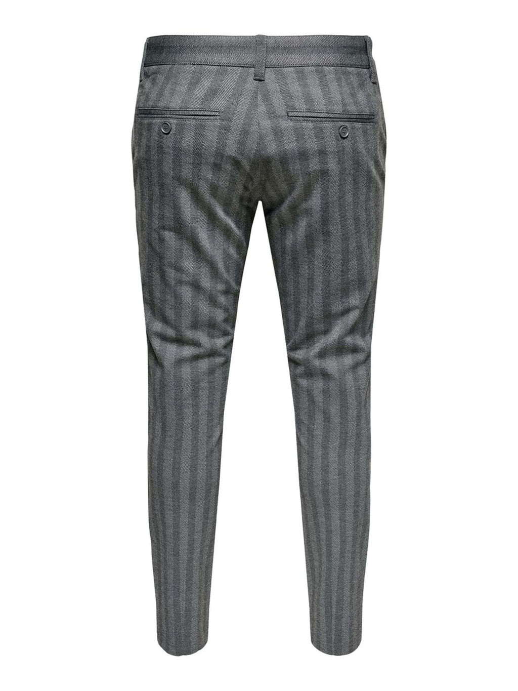 Marcos pantalones rayados - gris claro