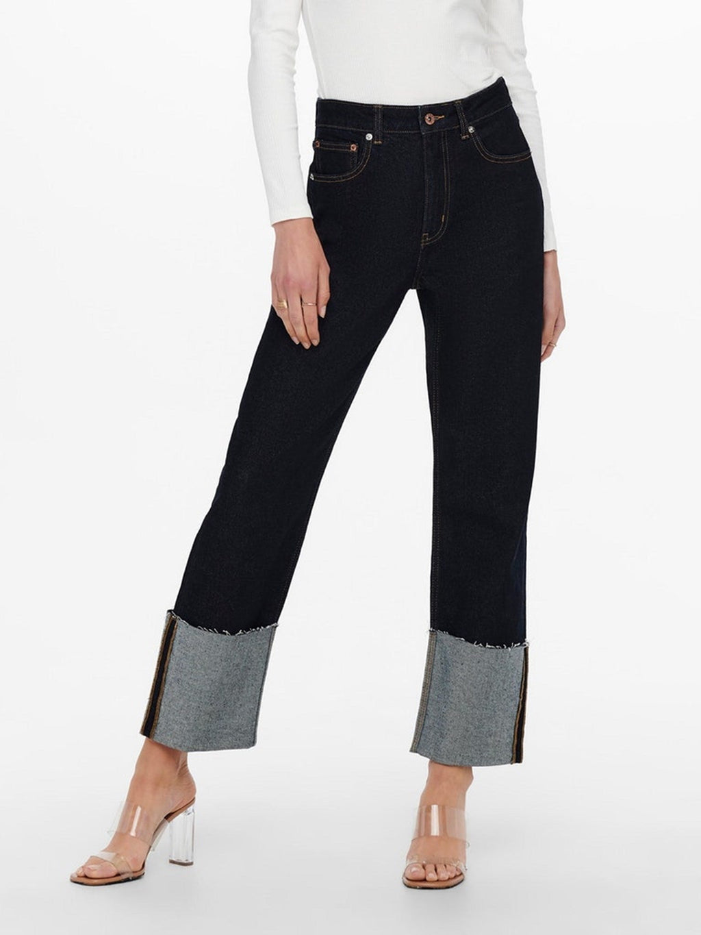Jeans de cintura alta Megan - Blue Denim