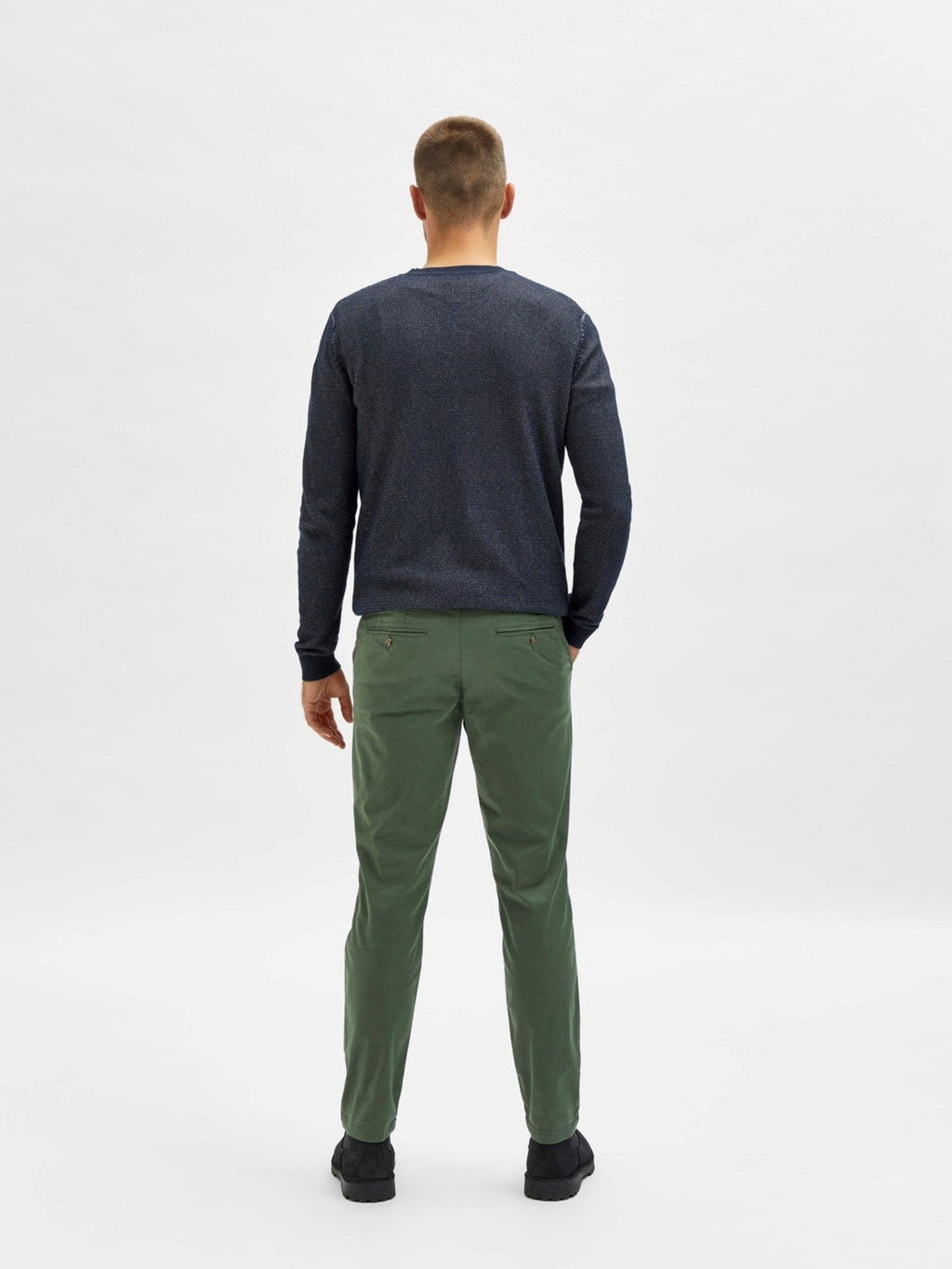 Miles Flex Chino Pants - Green de bronce (algodón orgánico)