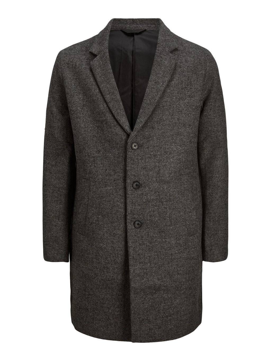 Abrigo de lana de moldeador - Melange gris oscuro