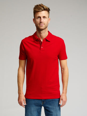 Muscle Polo Shirt - Rojo