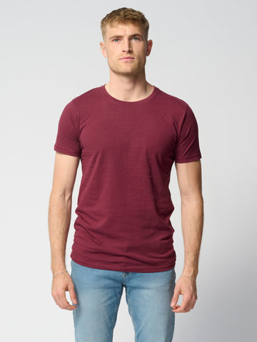 Camiseta muscular - Borgoña Rojo