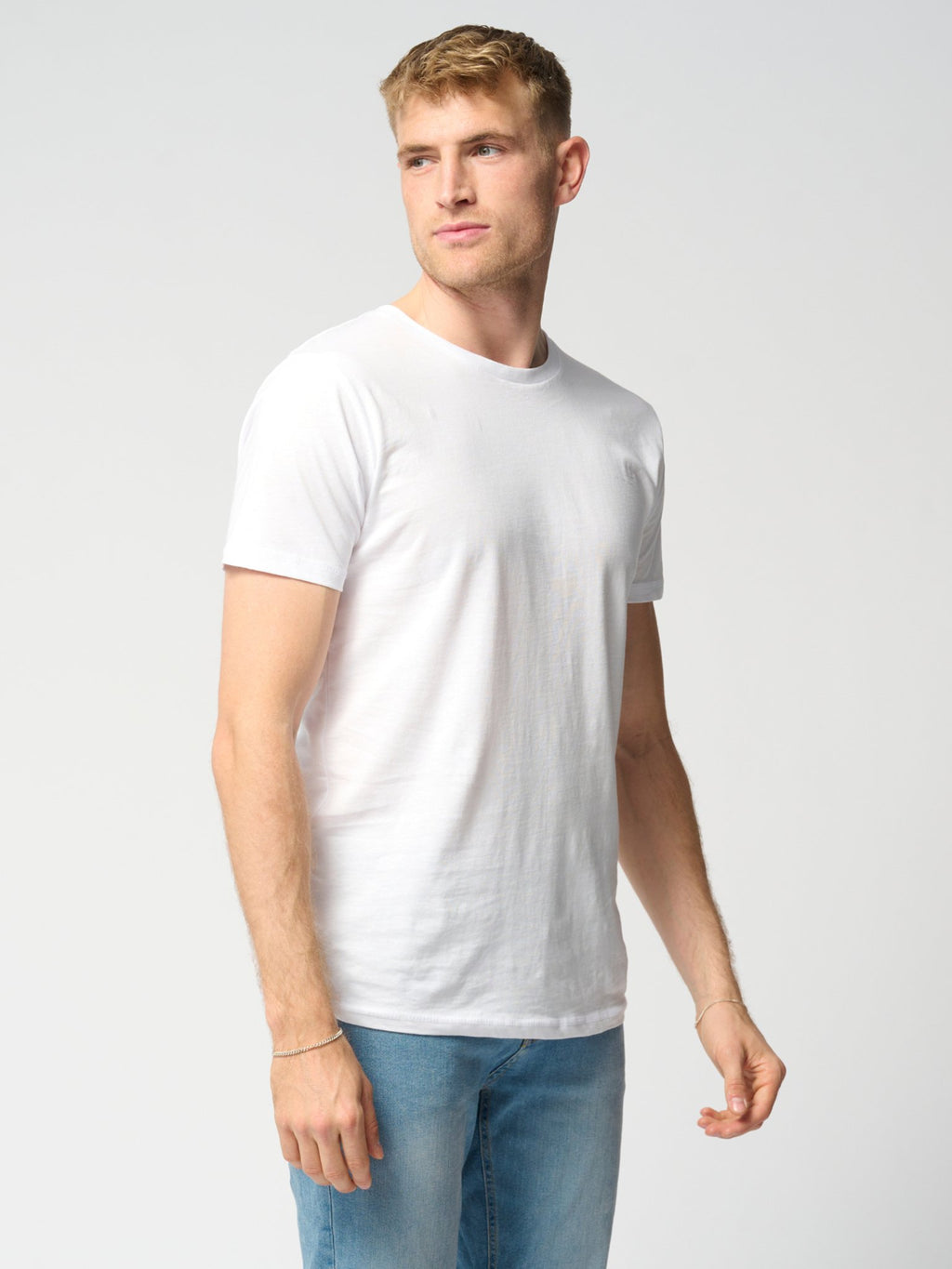 Camiseta muscular - blanco