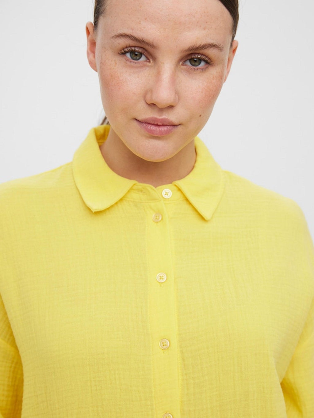 Natali 3/4 overshirt - Yellow