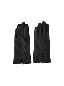Navia Leather Gloves - Black