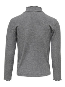 Nella suéter de manga larga - Melange de gris medio