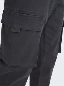 Siguiente pantalones de carga - Pinstripe gris