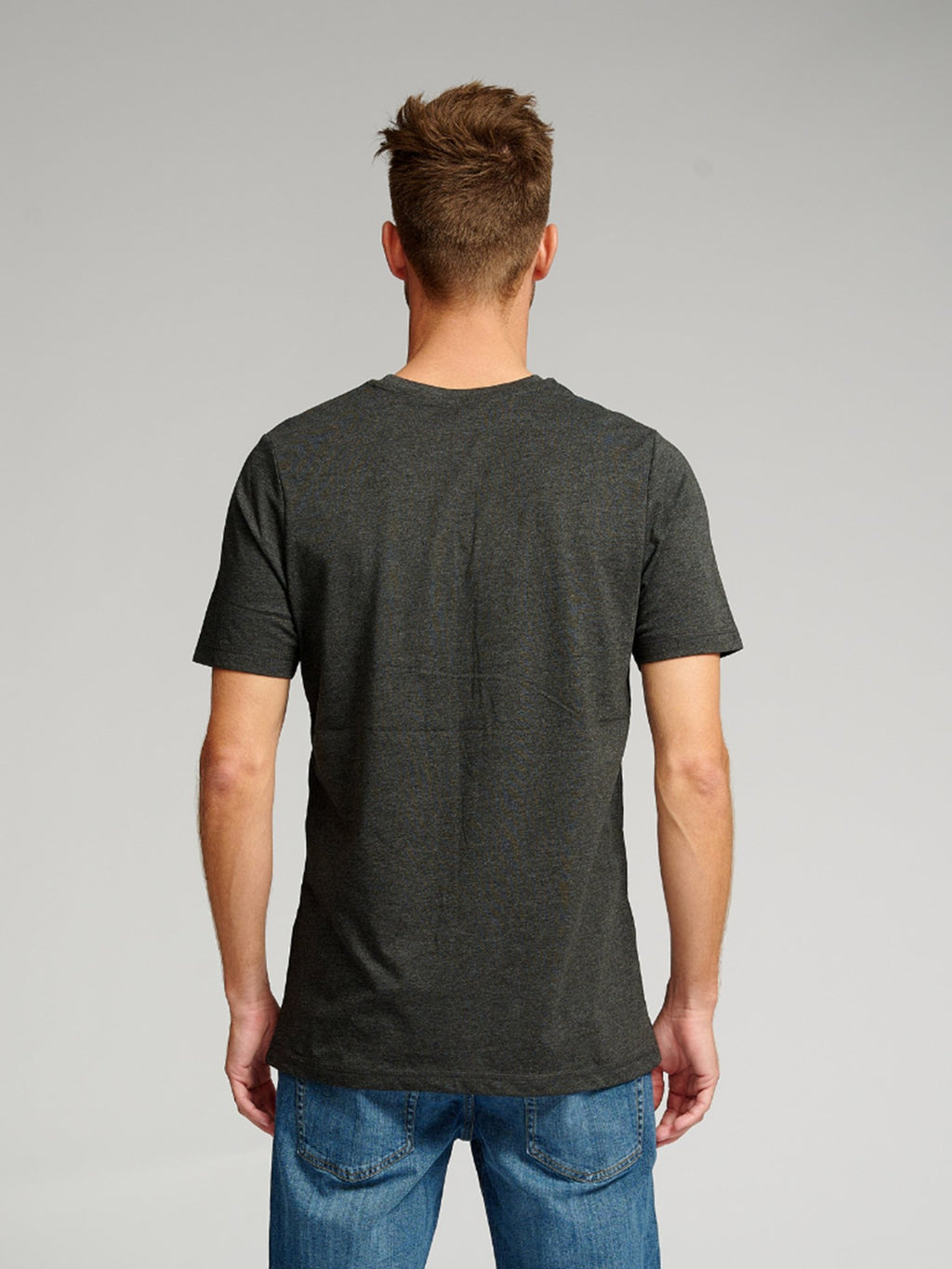 Camiseta básica orgánica - gris oscuro