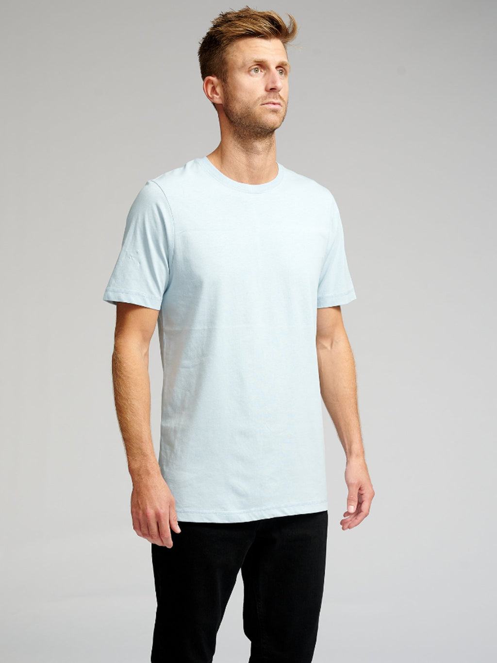 Camiseta básica orgánica - azul claro