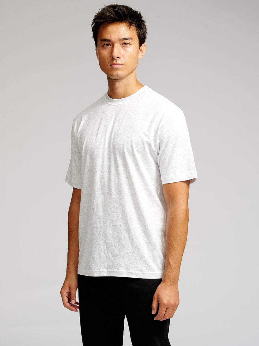 Camiseta de gran tamaño - gris claro