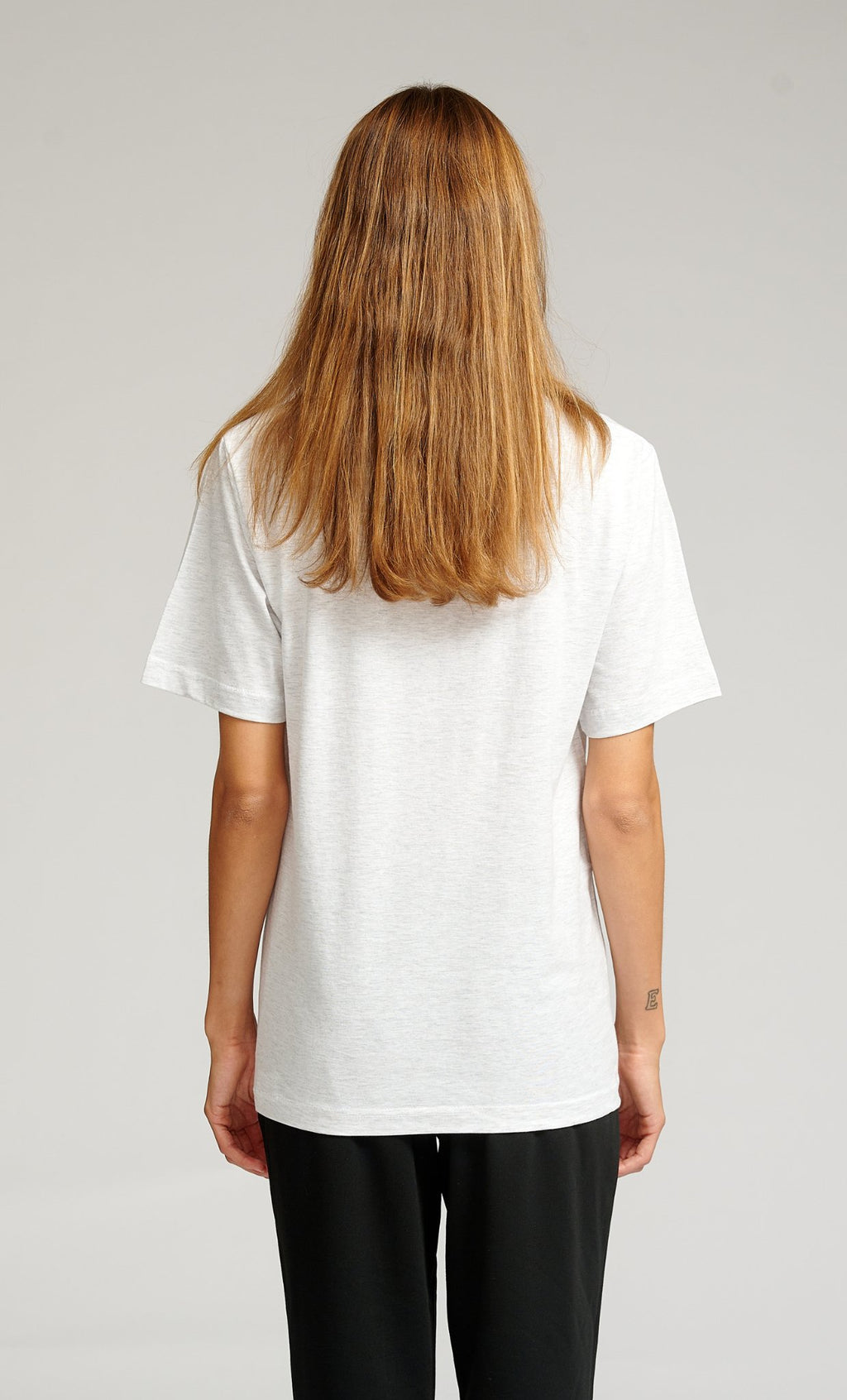 Camiseta de gran tamaño - Melange gris claro
