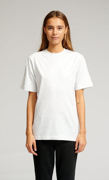 Camiseta de gran tamaño - Melange gris claro